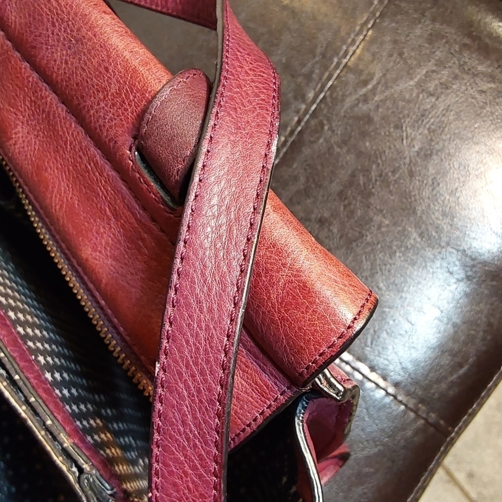 KATE SPADE‎ SATURDAY WEEKENDER MERLOT WINE LARGE SATCHEL BAG - Picture 16 of 16